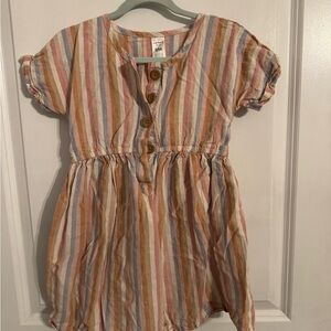 Carter's Multicolor Striped Casual Dress